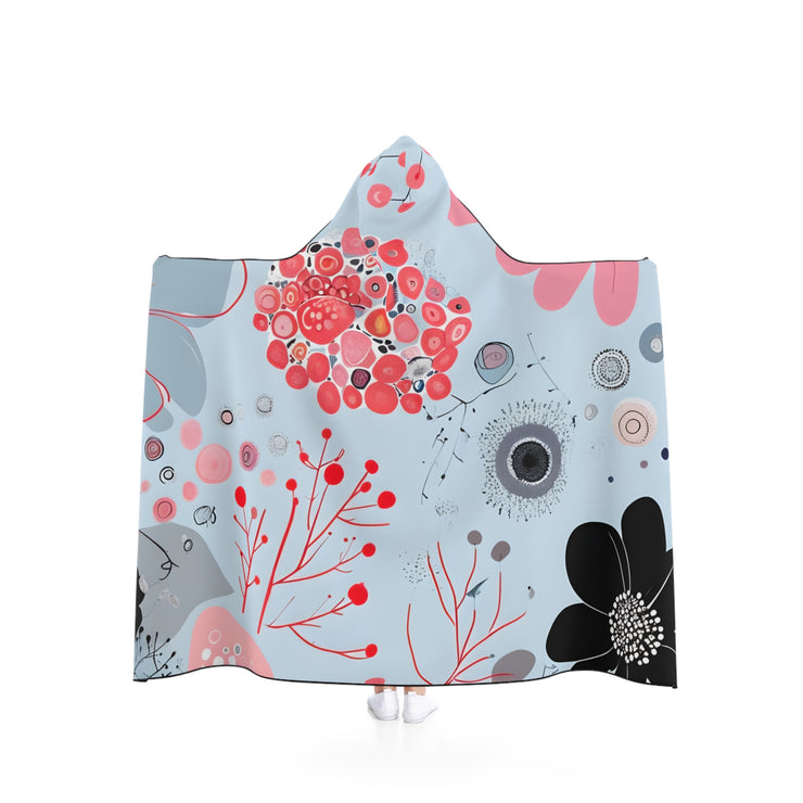 Cozy Floral Hooded Blanket | Gift for Her, Lightweight Throw, Bohemian Home Decor, Perfect for Relaxation