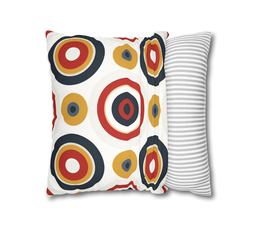 Colorful Faux Suede Square Pillowcase