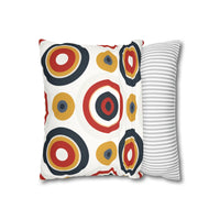 Colorful Faux Suede Square Pillowcase