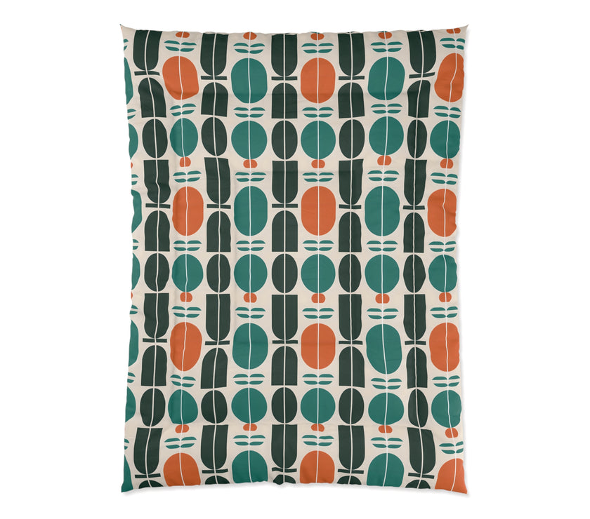 Boho Geometric Comforter - Cozy Bedding, Modern Throw Blanket, Home Decor, Gift for Him/Her, Bedroom Makeover