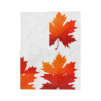 Maple Leaf  Velveteen Microfiber Blanket