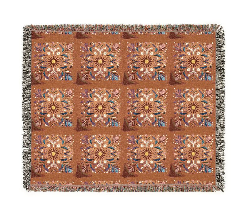 Bohemian Woven Blanket, Cozy Home Decor, Warm Throw, Festival Picnic Blanket, Gift for Her, Autumn Vibes, Boho Chic