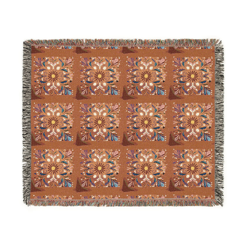 Bohemian Woven Blanket, Cozy Home Decor, Warm Throw, Festival Picnic Blanket, Gift for Her, Autumn Vibes, Boho Chic