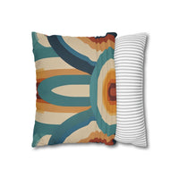 Retro Faux Suede Square Pillowcase