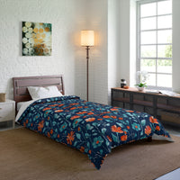 Floral Pattern Comforter, Cozy Home Decor, Bedroom Essentials, Bohemian Bedding, Nature-Inspired Gift