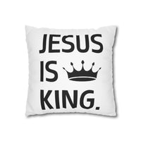 Jesus Is King Polyester Square Pillowcase