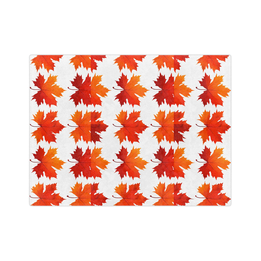 Maple Leaf  Velveteen Microfiber Blanket