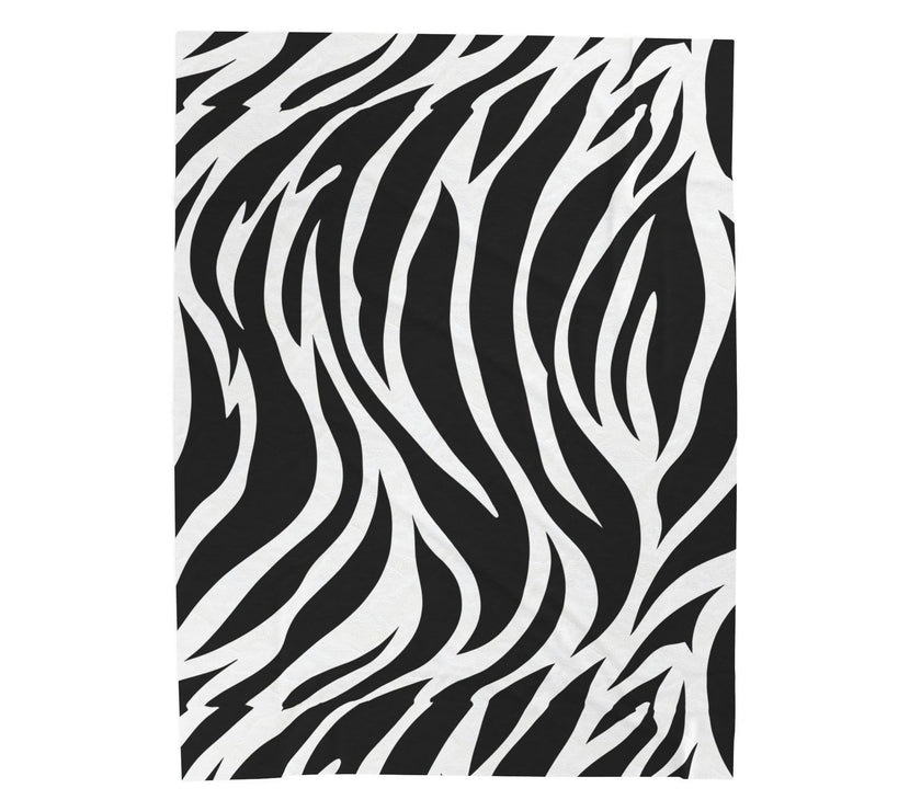 Zebra lines Velveteen Plush Blanket