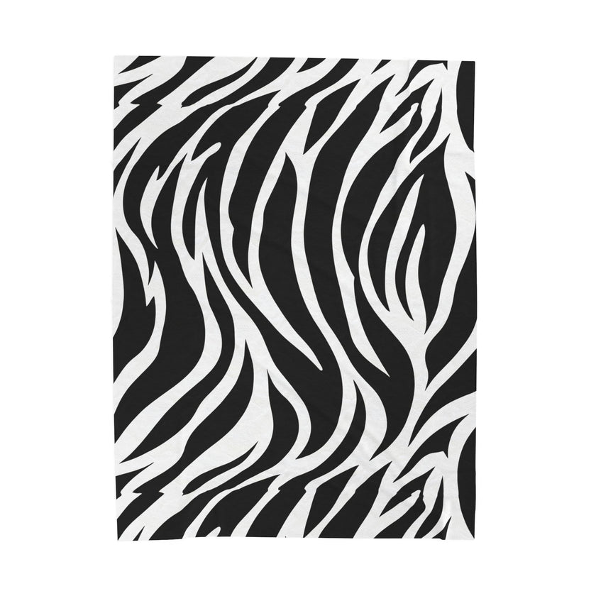 Zebra lines Velveteen Plush Blanket