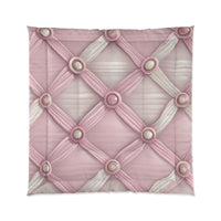 Chic Pink Textured Comforter, Cozy Bedroom Oasis Blanket, Elegant Home Decor, Ideal for Home Makeover, Luxurious Bedspread