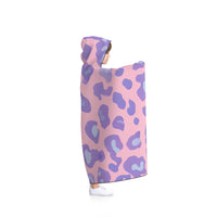Cozy Hooded Blanket - Soft Leopard Print, Perfect for Lounging, Gift for Her, Home Décor, Movie Nights, Self-Care Days