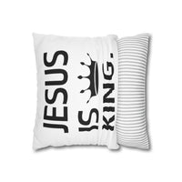 Jesus Is King Polyester Square Pillowcase