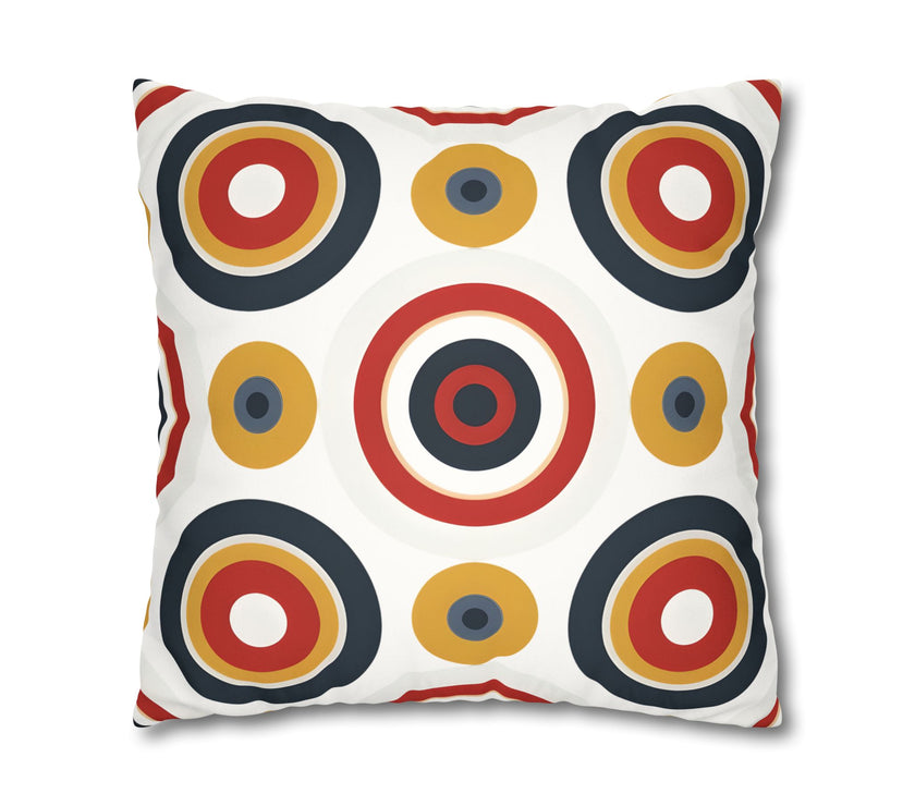 Colorful Faux Suede Square Pillowcase
