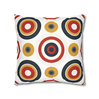 Colorful Faux Suede Square Pillowcase