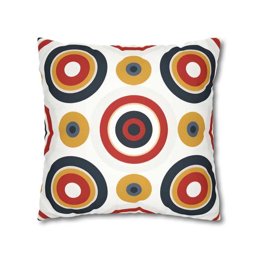 Colorful Faux Suede Square Pillowcase