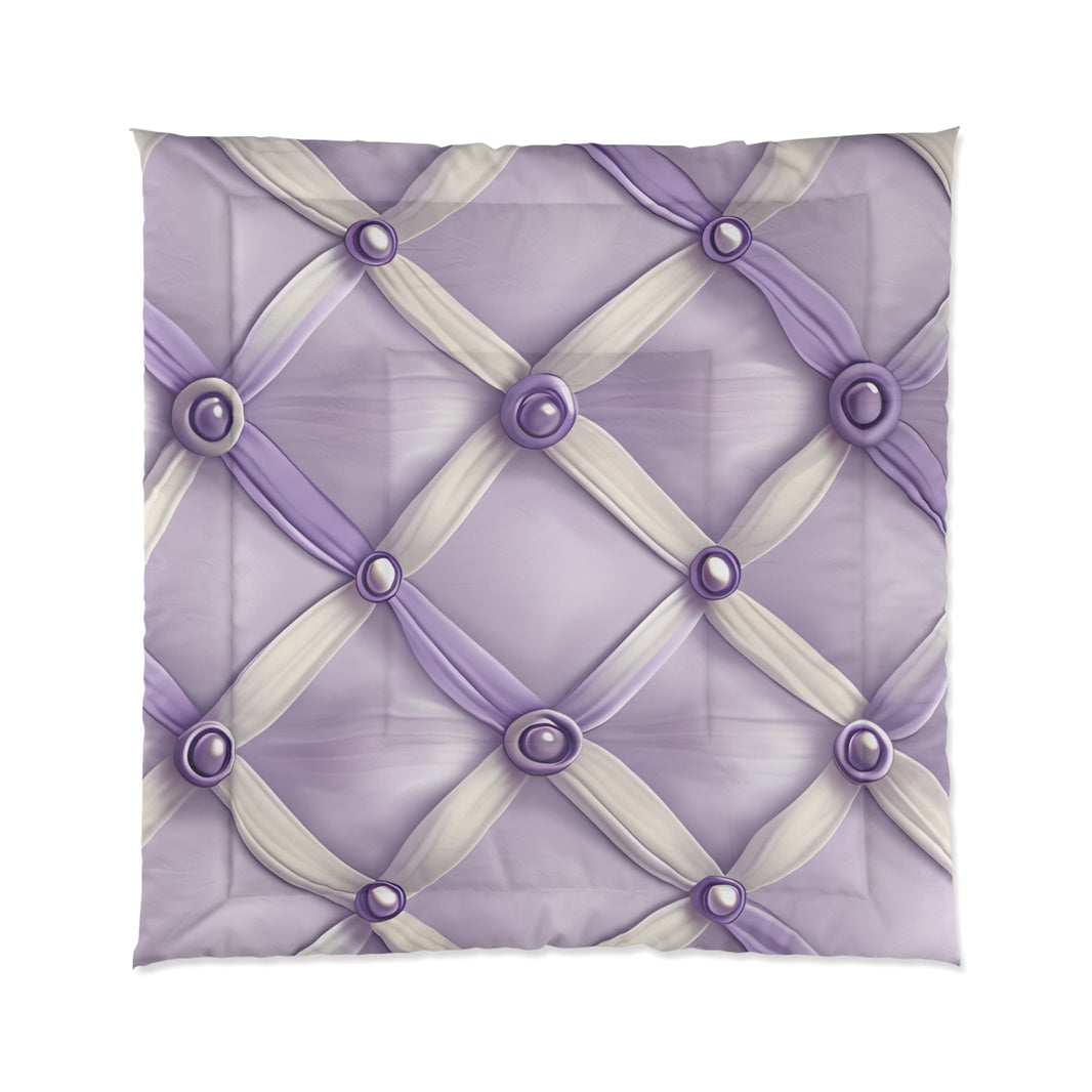 Elegant Lavender Comforter Set, Cozy Bedroom Decor, Stylish Bedding, Wedding Gift, Home Sweet Home, Light Purple Bedspread